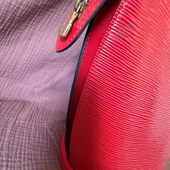 Louis Vuitton Saint Jacques GM bag & wallet in red EPI leather - Picture 12 of 16